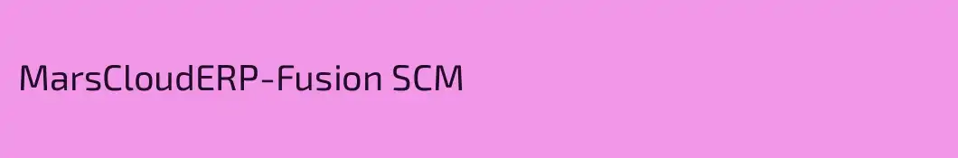 MarsCloudERP-Fusion SCM
